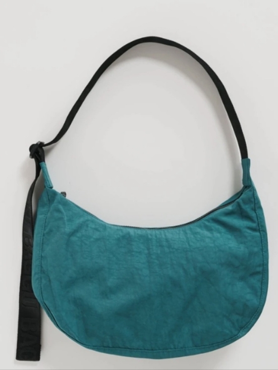 BAGGU Handbags - HTF BAGGU MEDIUM NYLON CRESCENT HOBO BAG - MALACHITE
